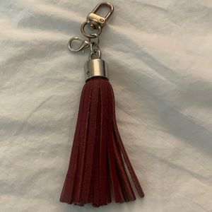 Maroon/burgundy keychain